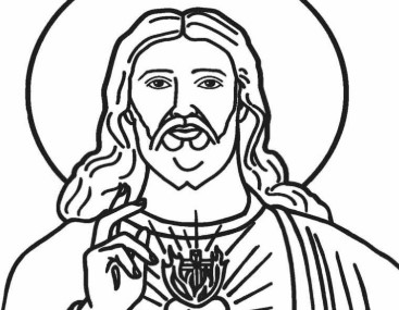 Jesus manso e humilde de coracao desenho introducao