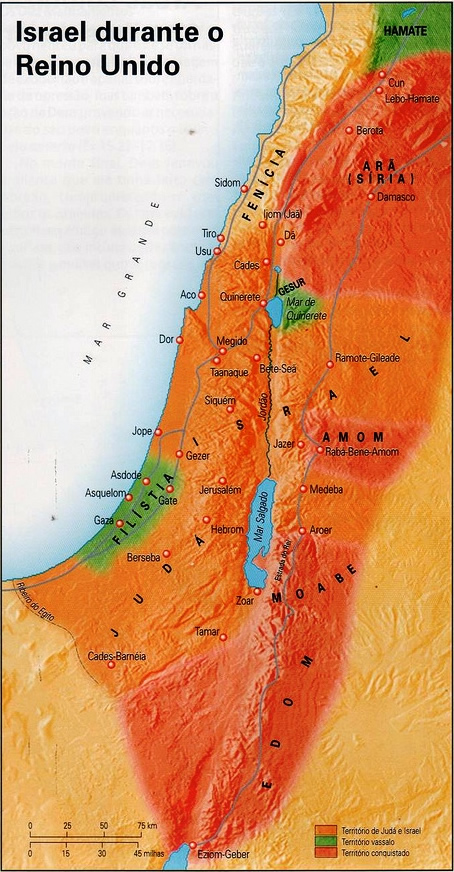 As tradicoes a respeito do reino unido de Israel
